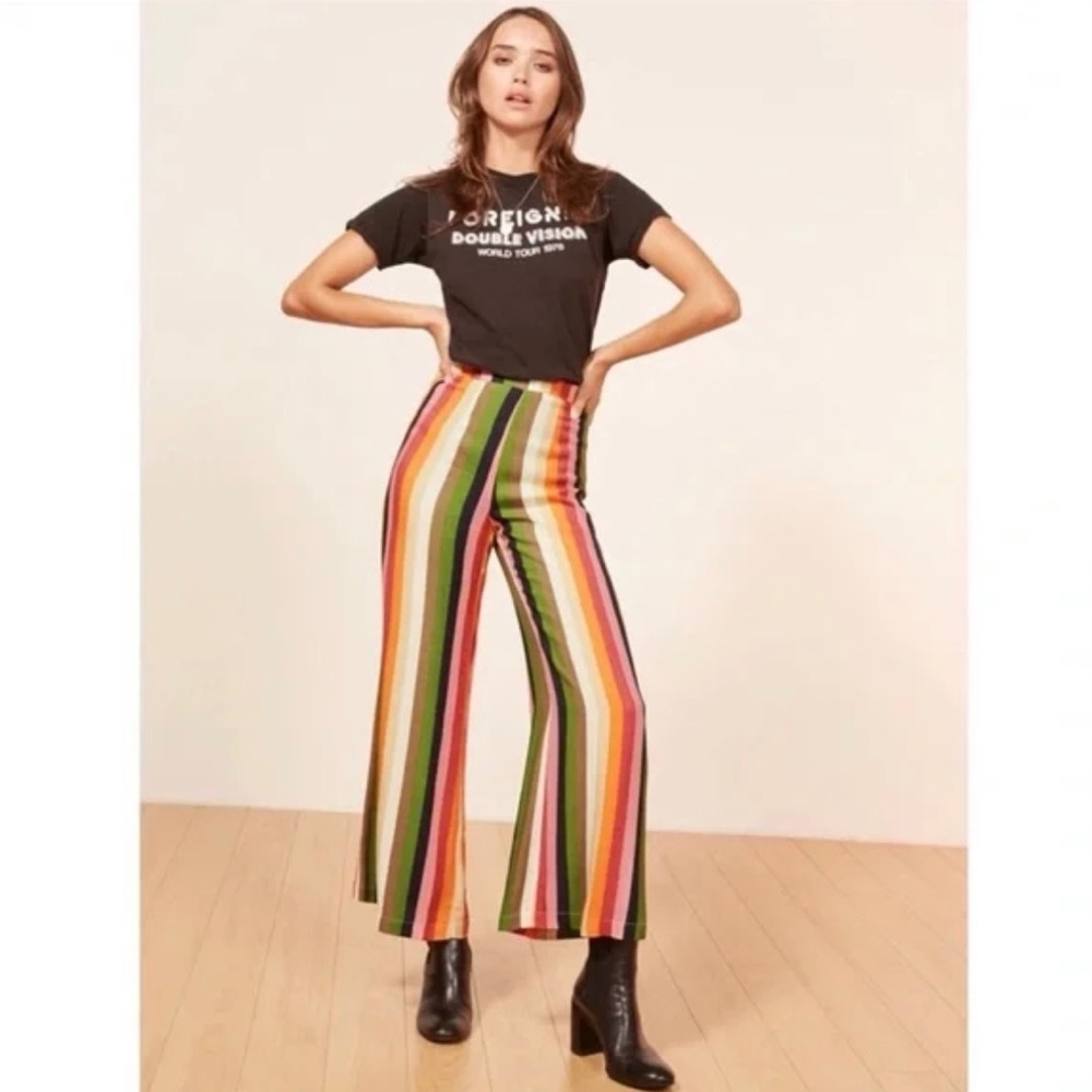 Reformation rainbow Pants